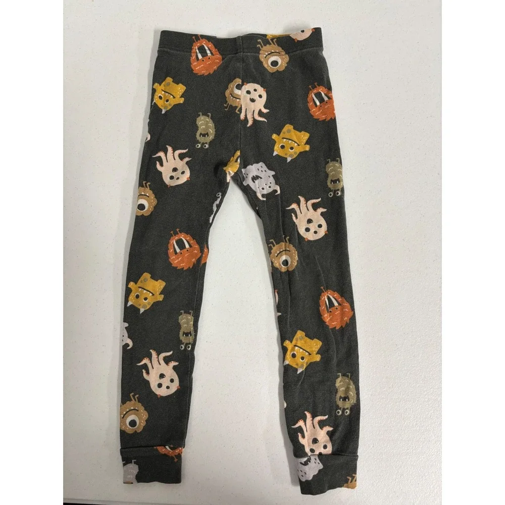 Old Navy Boys 5T Monster Print Pajama Set Short Sleeve Top Long Pants Cotton